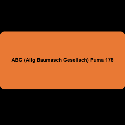 ABG (Allg Baumasch Gesellsch) Puma 178